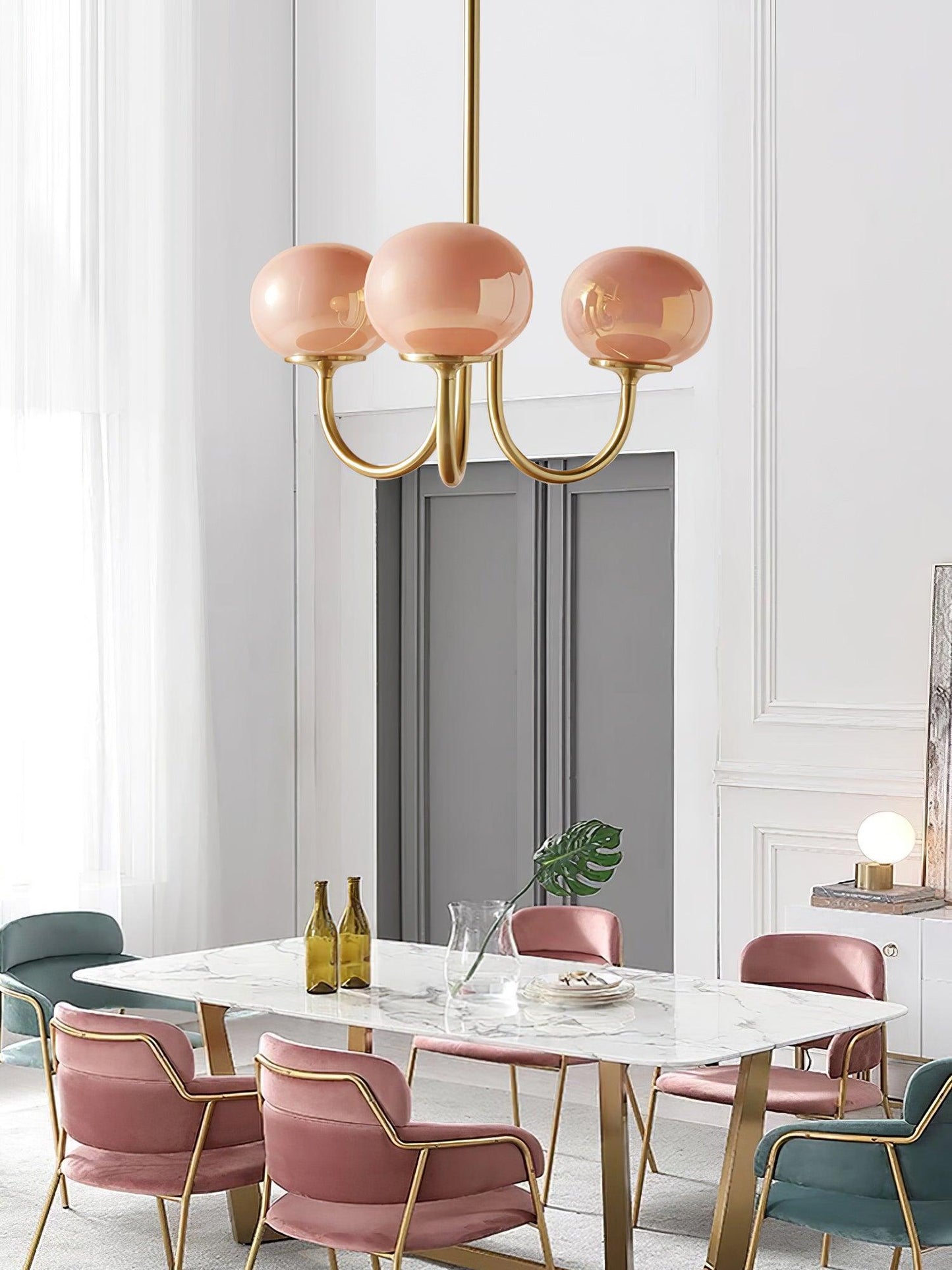 Suspension Chic en Guimauve | Éclat Doux et Élégant pour Intérieur
