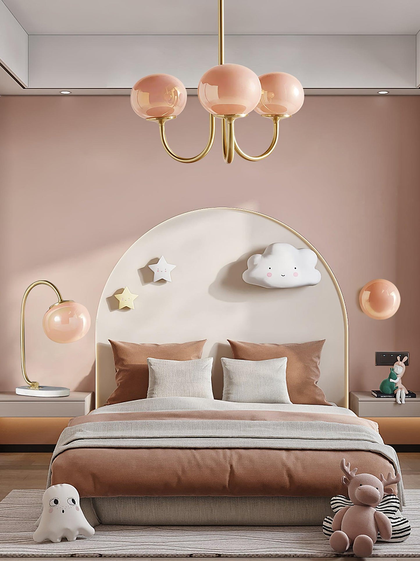 Suspension Chic en Guimauve | Éclat Doux et Élégant pour Intérieur