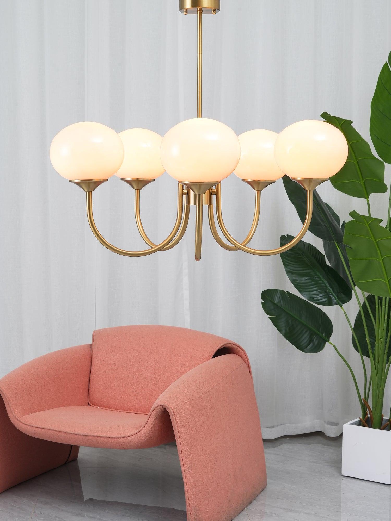 Suspension Chic en Guimauve | Éclat Doux et Élégant pour Intérieur