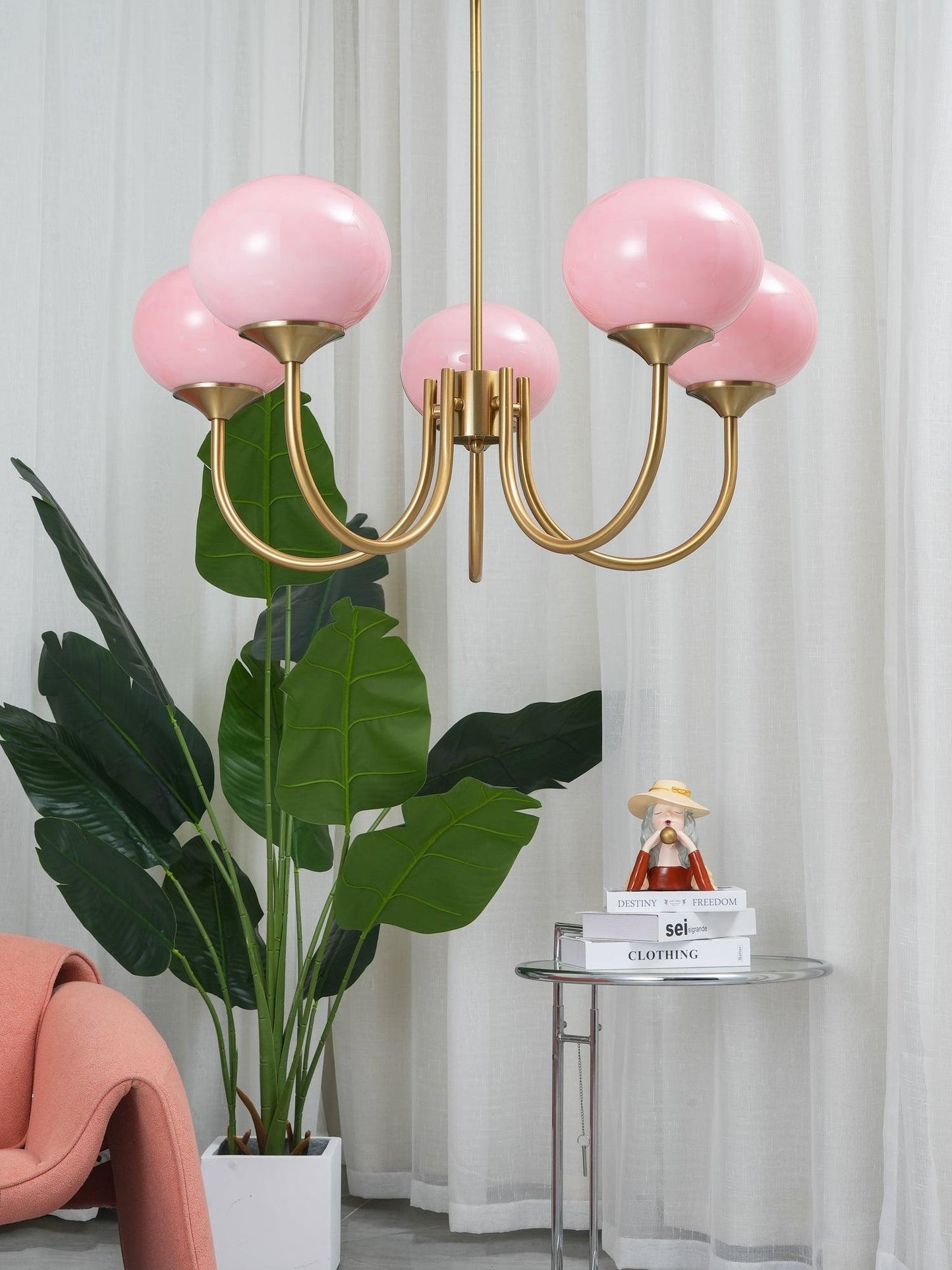 Suspension Chic en Guimauve | Éclat Doux et Élégant pour Intérieur