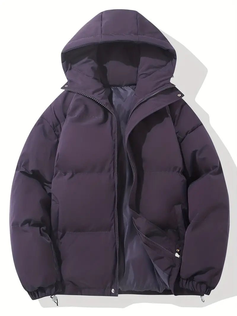 Veste à Capuche d'Hiver Chic | Confort Douillet et Style Polyvalent