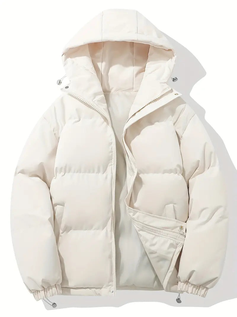 Veste à Capuche d'Hiver Chic | Confort Douillet et Style Polyvalent