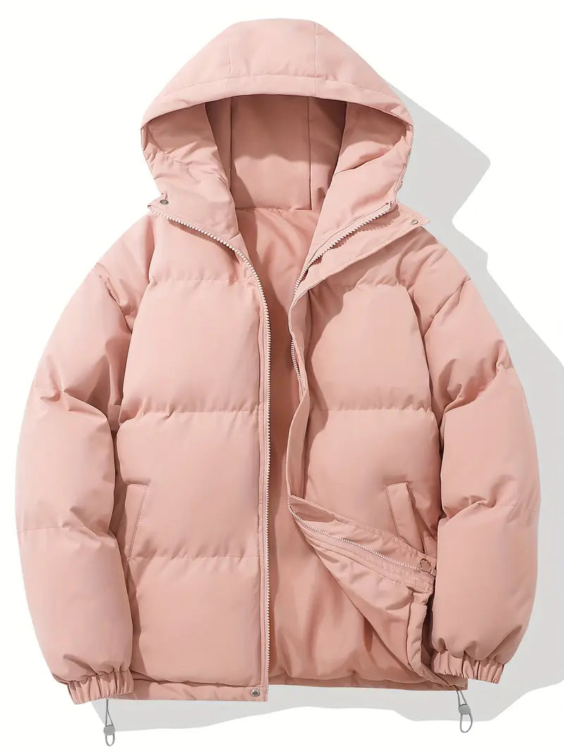 Veste à Capuche d'Hiver Chic | Confort Douillet et Style Polyvalent