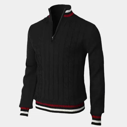 Pull Zippé Mi-Haut pour Hommes | Style Contemporain et Confort Doux