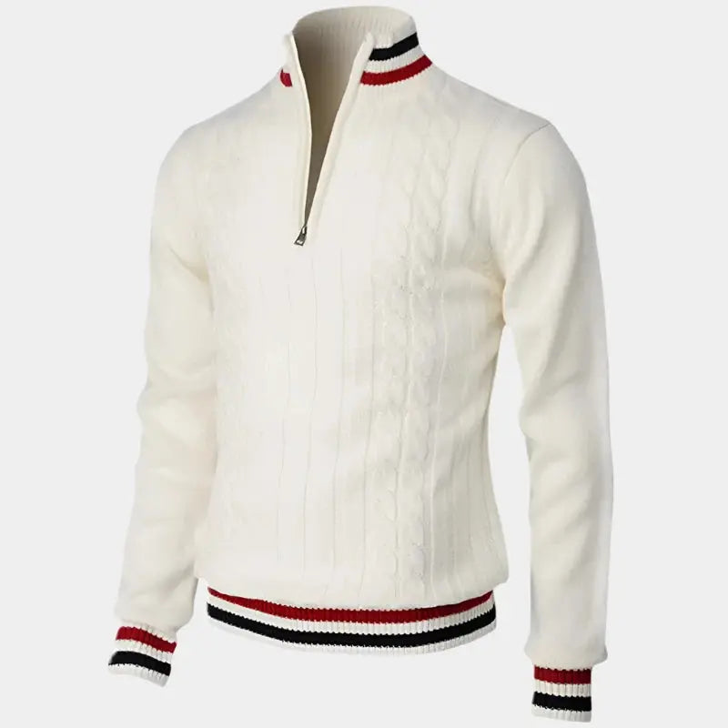Pull Zippé Mi-Haut pour Hommes | Style Contemporain et Confort Doux