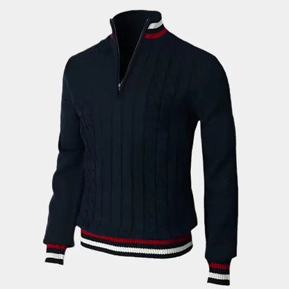 Pull Zippé Mi-Haut pour Hommes | Style Contemporain et Confort Doux