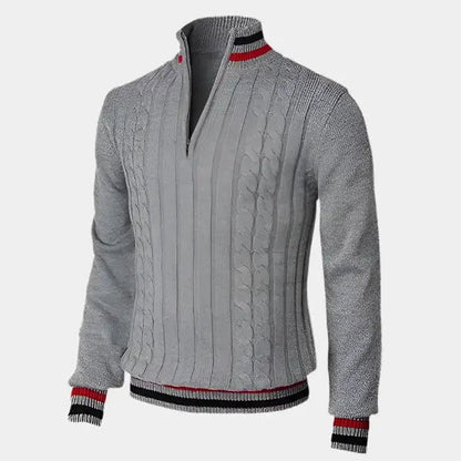 Pull Zippé Mi-Haut pour Hommes | Style Contemporain et Confort Doux