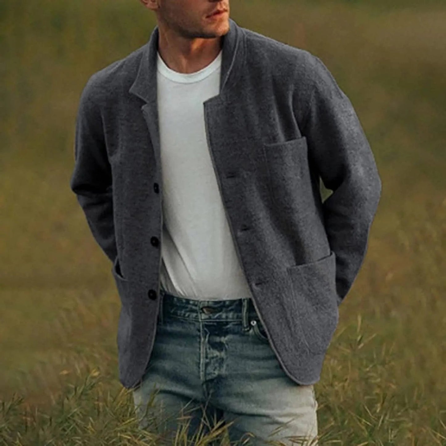 Blazer Élégant Décontracté pour Homme | Style Polyvalent et Confortable