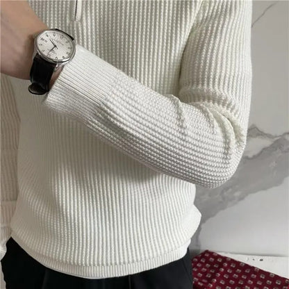 Pull à Col Zippé Élégant | Confort Décontracté et Luxueux