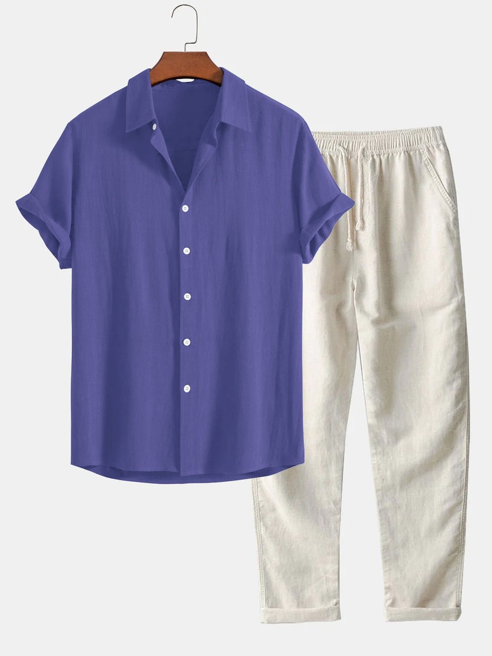 Ensemble Chemise et Pantalon Décontracté | Style Chic et Confort Optimal