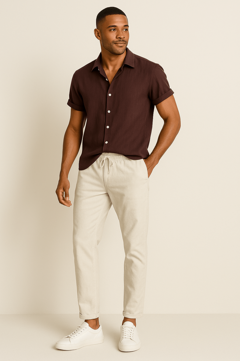 Ensemble Chemise et Pantalon Décontracté | Style Chic et Confort Optimal