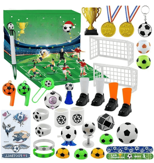 Calendrier de l'Avent Football | Surprises Jouets Quotidiennes à Construire