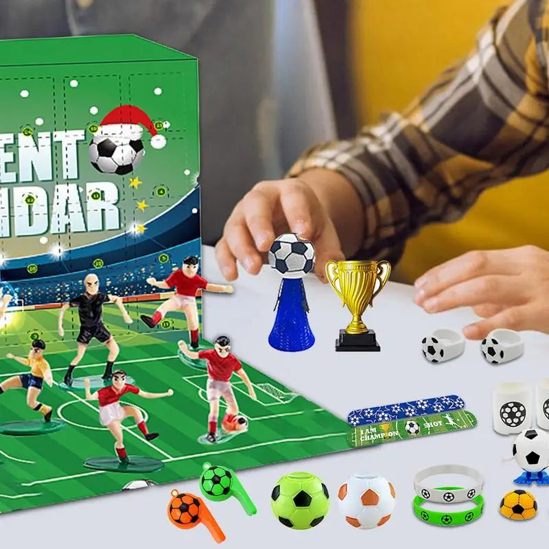 Calendrier de l'Avent Football | Surprises Jouets Quotidiennes à Construire