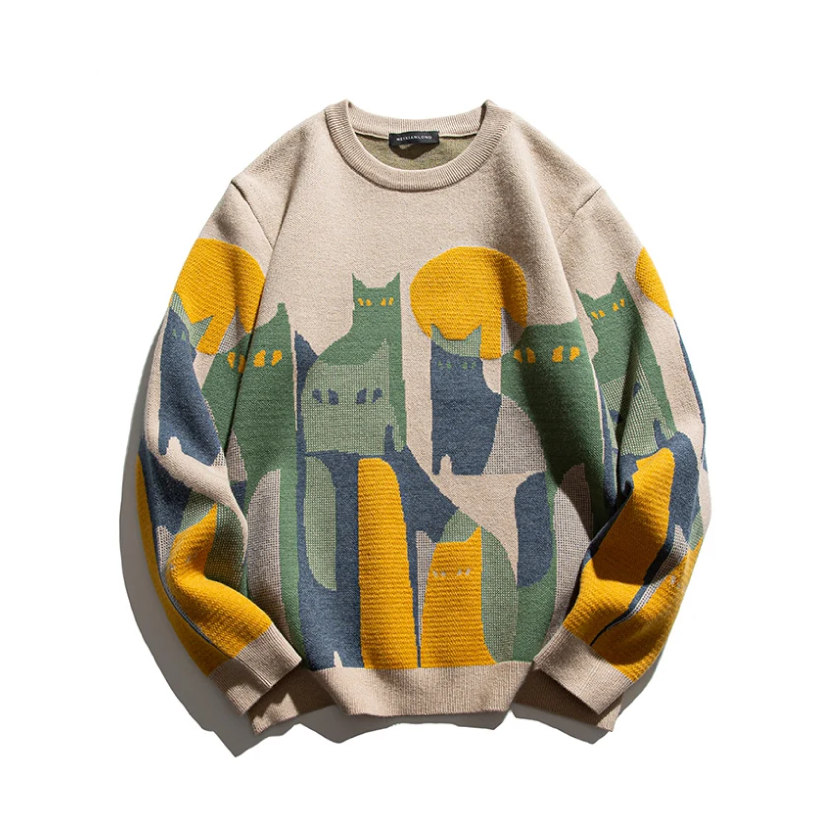 Pull à Thème de Chat Douillet | Design Amusant et Confortable