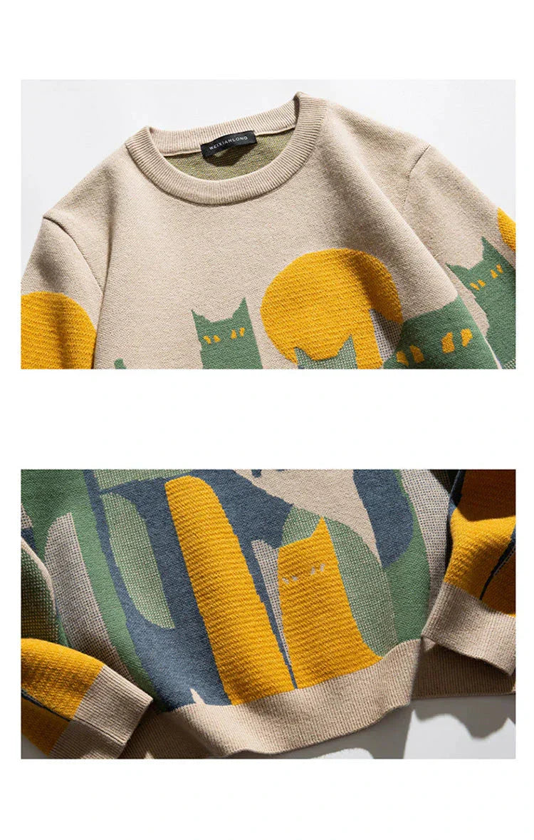 Pull à Thème de Chat Douillet | Design Amusant et Confortable