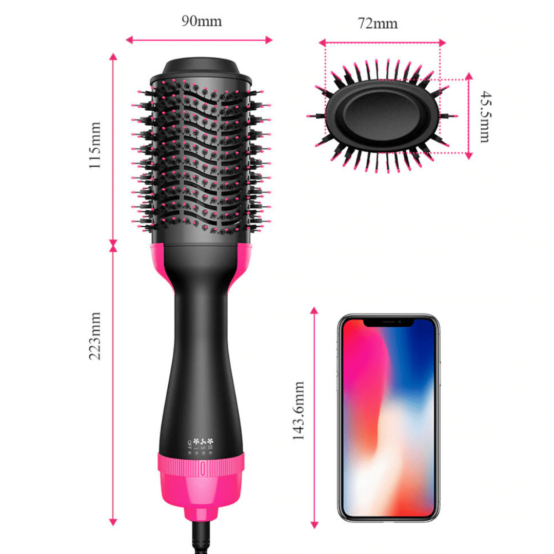 Sèche-cheveux et Lisseur 4-en-1 | Coiffage Élégant et Pratique