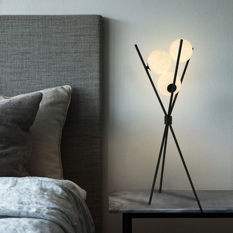 Lampe de Table et Sol Lune | Design Sphérique et Atmosphère Chaleureuse