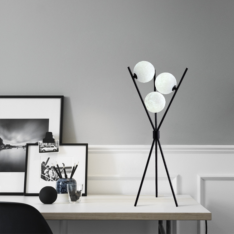 Lampe de Table et Sol Lune | Design Sphérique et Atmosphère Chaleureuse