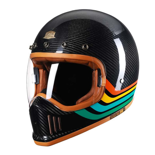 Casque de Moto en Fibre de Carbone | Protection Légère et Confort Supérieur