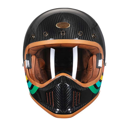 Casque de Moto en Fibre de Carbone | Protection Légère et Confort Supérieur