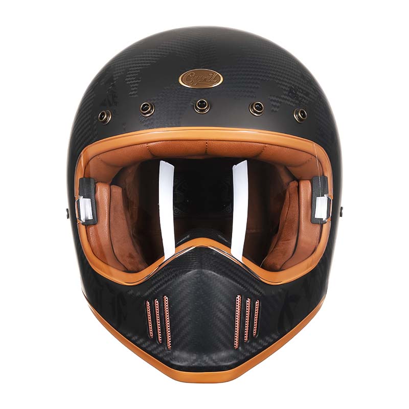 Casque de Moto Intégral en Fibre de Carbone | Ultra-Léger et Approuvé DOT/ECE