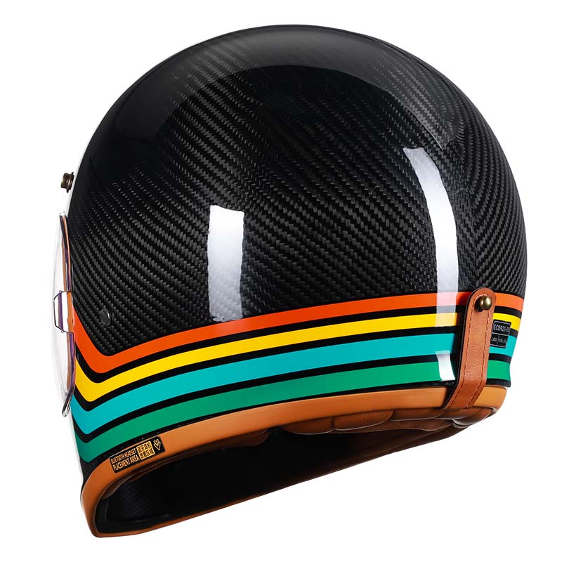 Casque de Moto en Fibre de Carbone | Protection Légère et Confort Supérieur