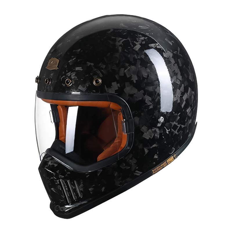 Casque de Moto Intégral en Fibre de Carbone | Protection Légère et Confort Optimal