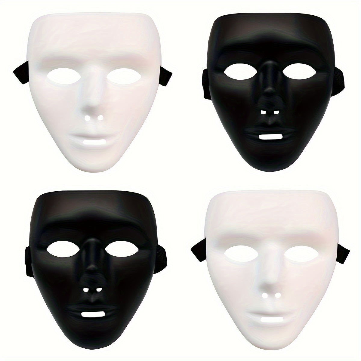 Masque de Halloween en Plastique | Look Dramatique et Glamour