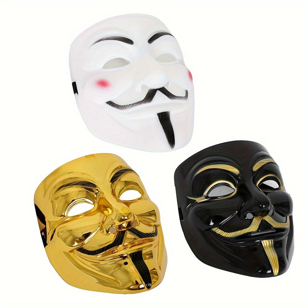 Masque de Halloween en Plastique | Look Dramatique et Glamour