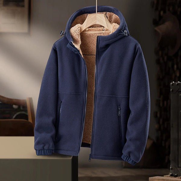 Veste à Capuche Doublée Sherpa | Confort et Chaleur pour Hommes