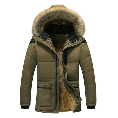 Veste d'hiver à Capuche pour Hommes | Isolation Confortable et Protection Contre le Froid