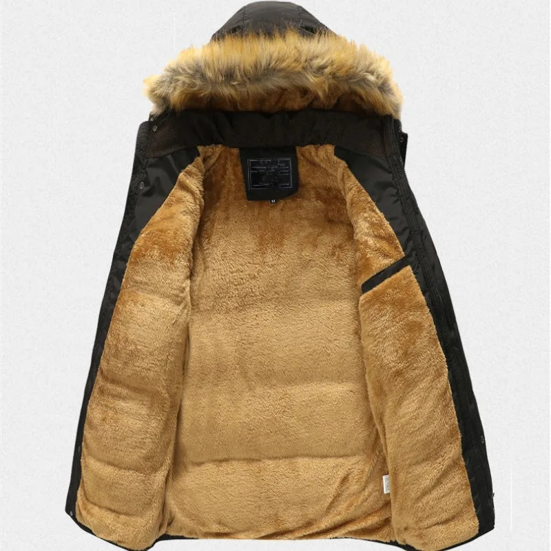 Veste d'hiver à Capuche pour Hommes | Isolation Confortable et Protection Contre le Froid