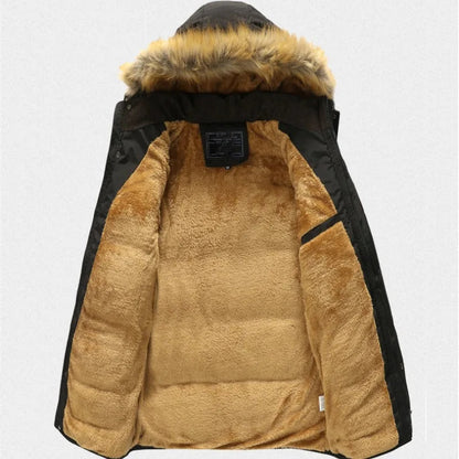 Veste d'hiver à Capuche pour Hommes | Isolation Confortable et Protection Contre le Froid