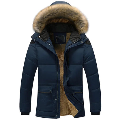 Veste d'hiver à Capuche pour Hommes | Isolation Confortable et Protection Contre le Froid