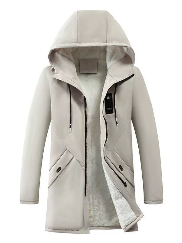 Veste à Capuche pour Hommes | Doublure en Polaire et Design Coupe-Vent