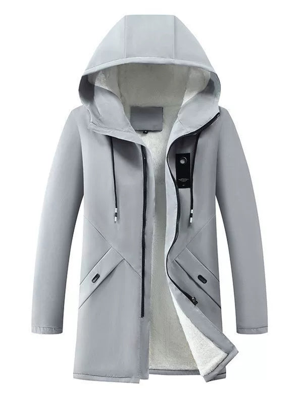 Veste à Capuche pour Hommes | Doublure en Polaire et Design Coupe-Vent