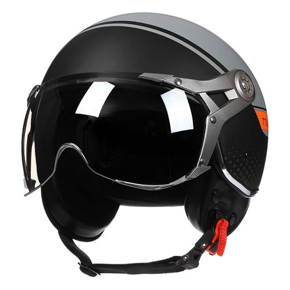 Casque de Moto Vintage Léger | Confort et Sécurité Optimale