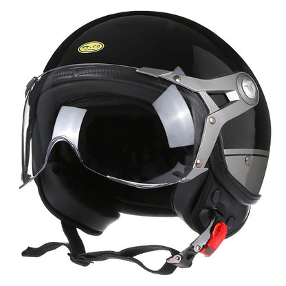 Casque de Moto Vintage Léger | Confort et Sécurité Optimale