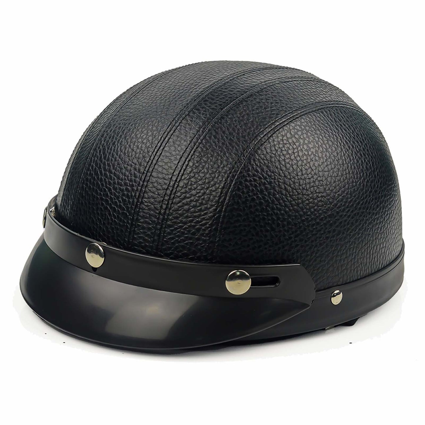 Casque de Moto Rétro Demi | Finition Brillante et Look Vintage