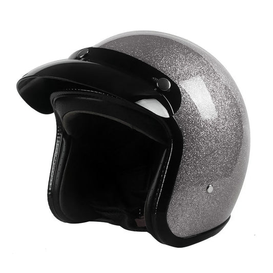 Casque Ouvert Léger Certifié DOT | Confort et Sécurité en Fibre de Verre