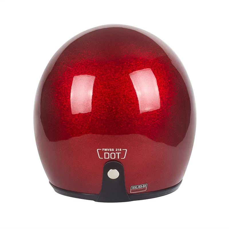 Casque Ouvert Léger Certifié DOT | Confort et Sécurité en Fibre de Verre