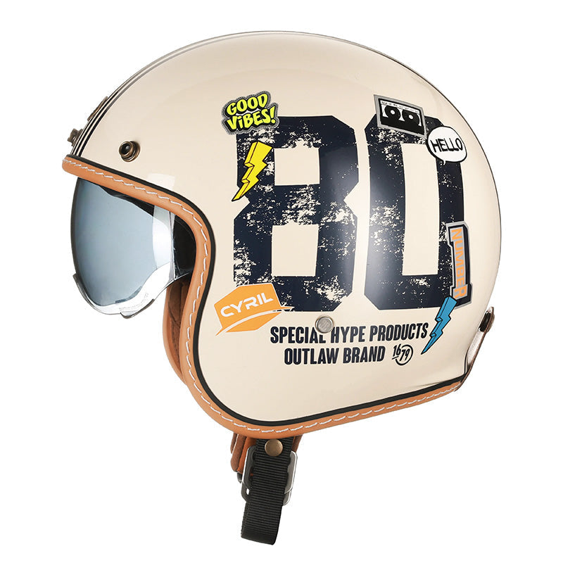 Casque de Moto Ouvert Léger | Confort et Protection Ultimes