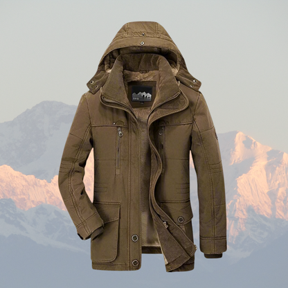 Parka d'Hiver pour Hommes | Doublure en Polaire et Capuche Amovible