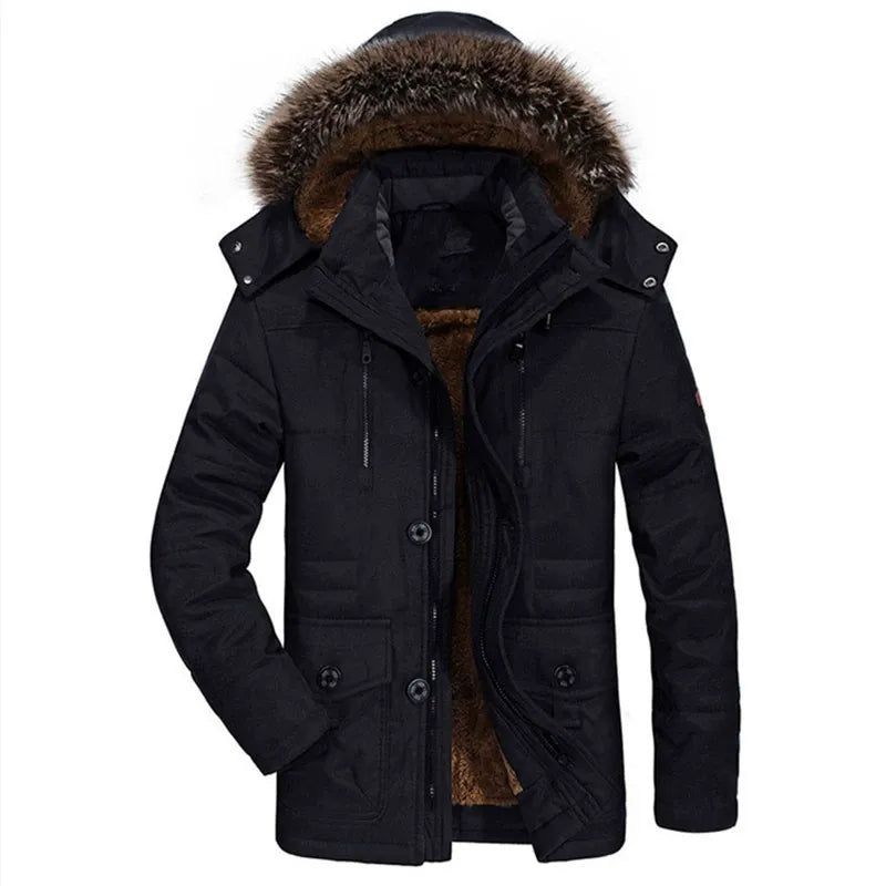 Parka Doublée en Peluche pour Hommes | Confort et Chaleur en Hiver