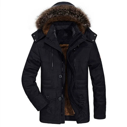 Parka Doublée en Peluche pour Hommes | Confort et Chaleur en Hiver