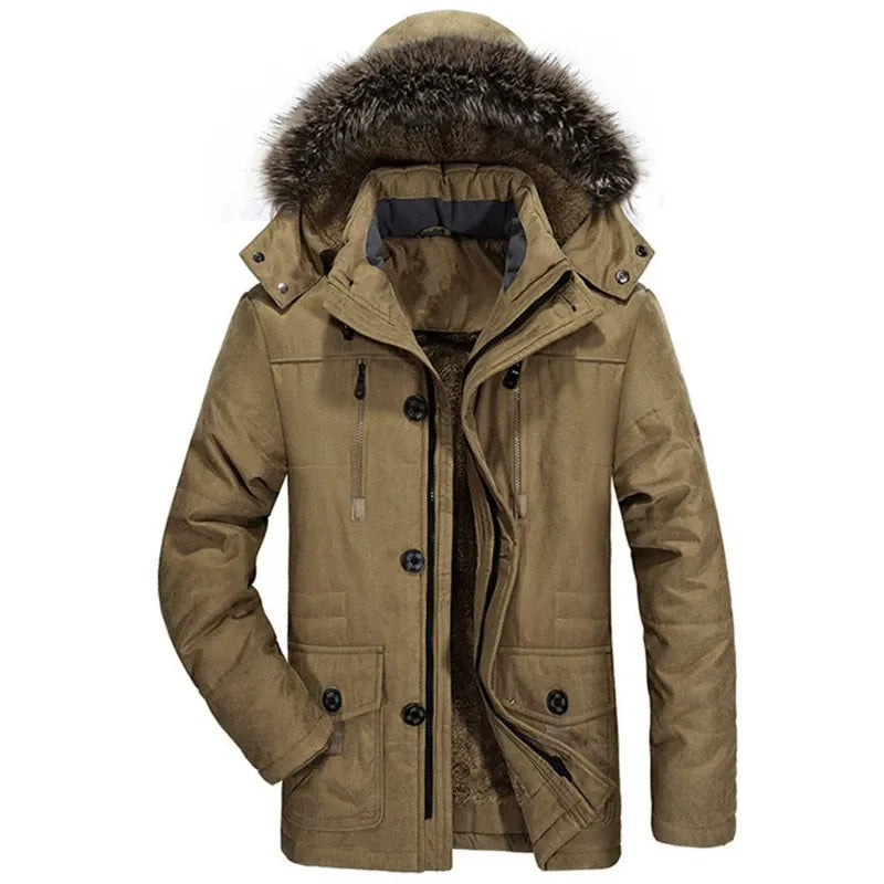 Parka Doublée en Peluche pour Hommes | Confort et Chaleur en Hiver