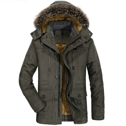 Parka Doublée en Peluche pour Hommes | Confort et Chaleur en Hiver