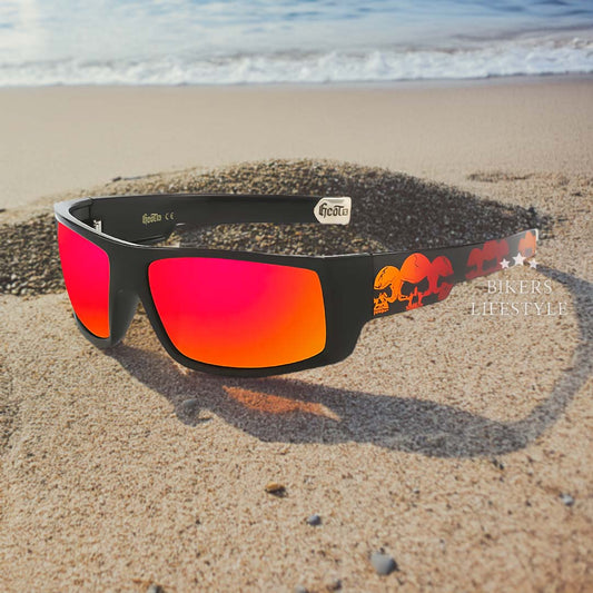 Lunettes de Soleil Polarisées pour Hommes | Design Crâne Audacieux et Protection UV