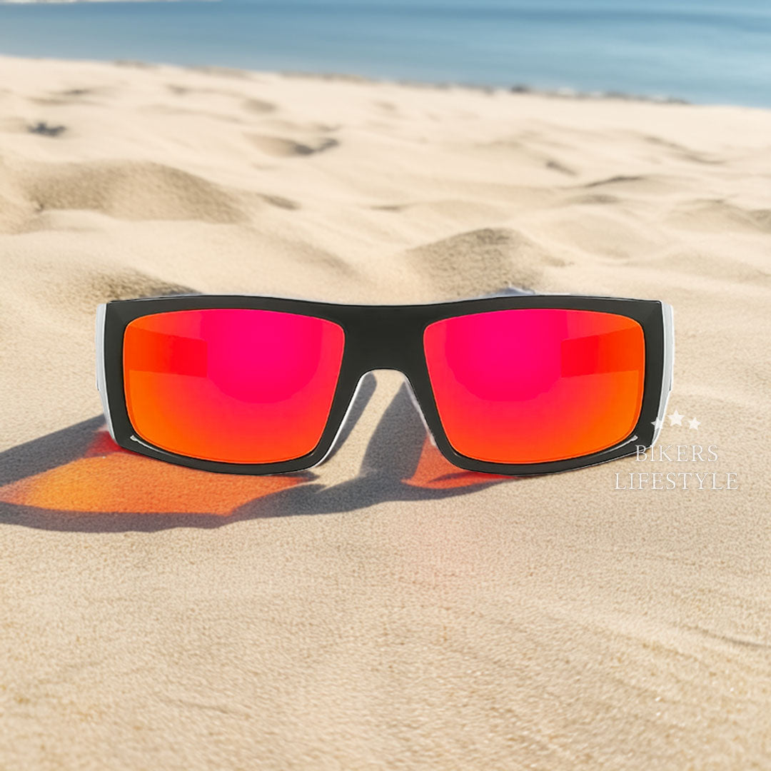 Lunettes de Soleil Polarisées pour Hommes | Design Crâne Audacieux et Protection UV