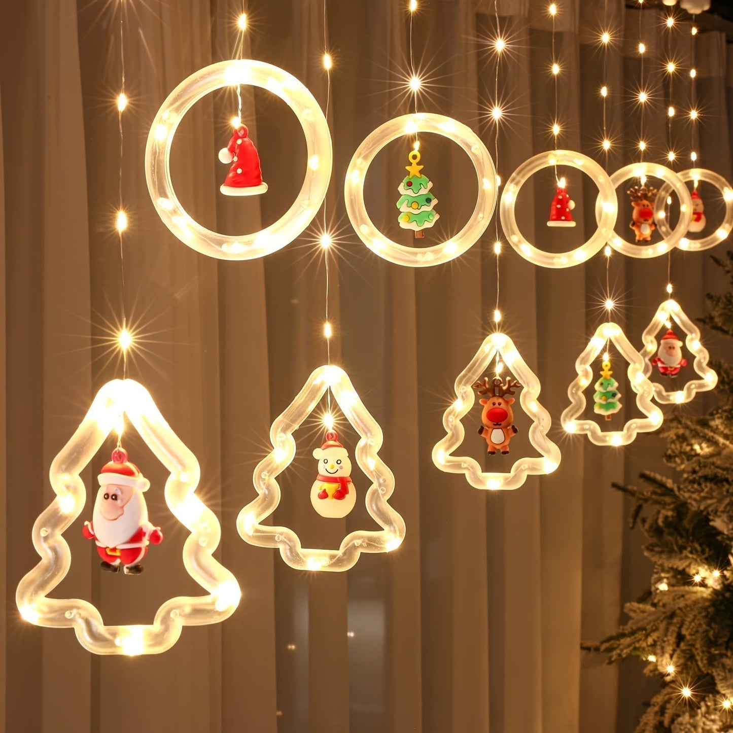 Anneau de Vœux LED Décoratif | Éclairage Magique pour Noël